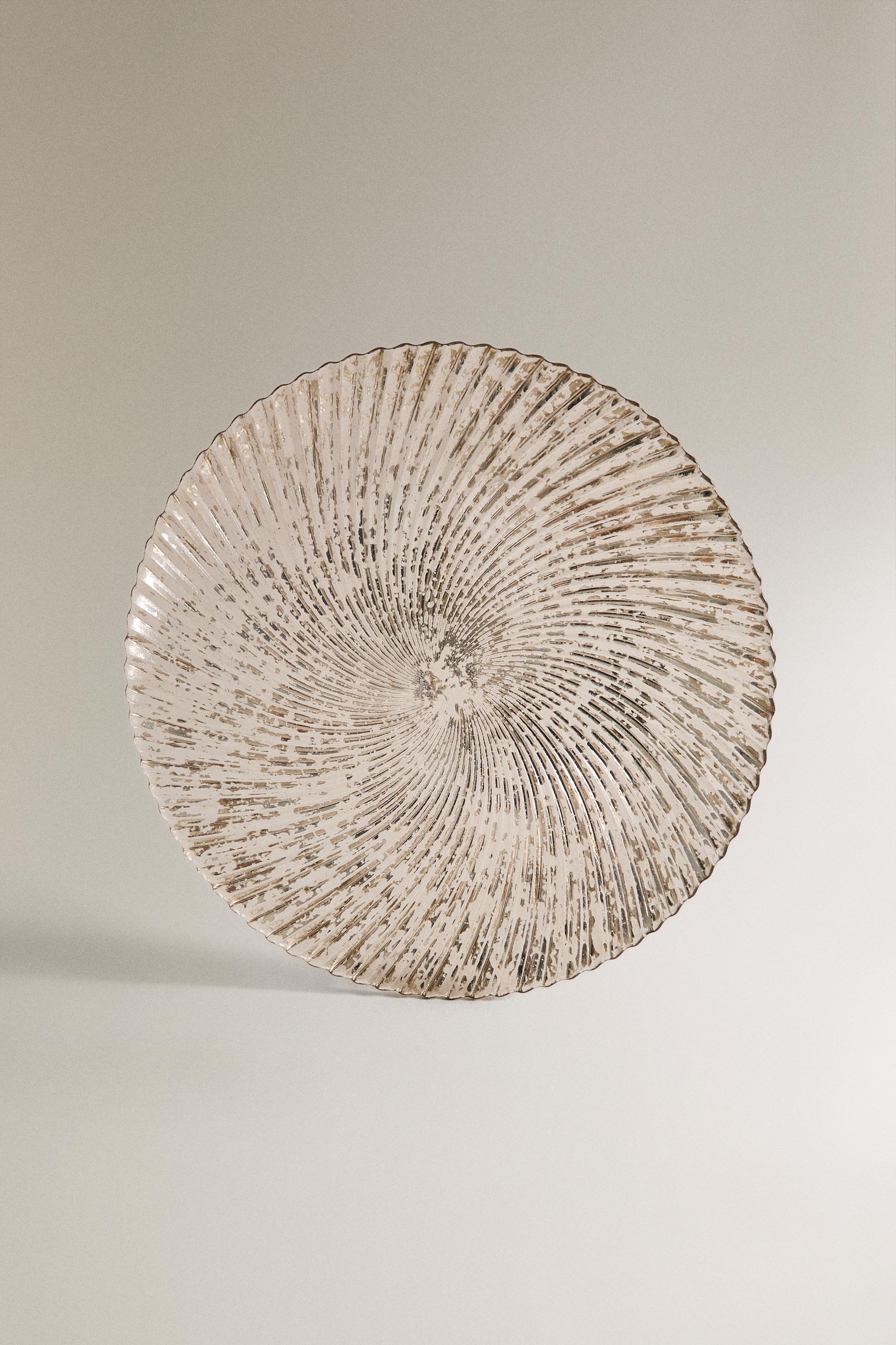 CHRISTMAS SHINY GLASS CHARGER